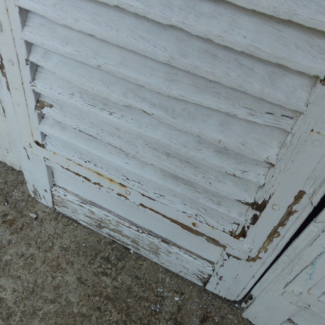 Set of 3 old shutters wooden shutters huteur 268 cm
