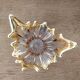 Golden glass fruit cup