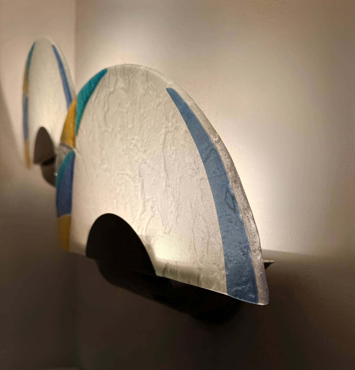 Murano glass wall lights from the 80s