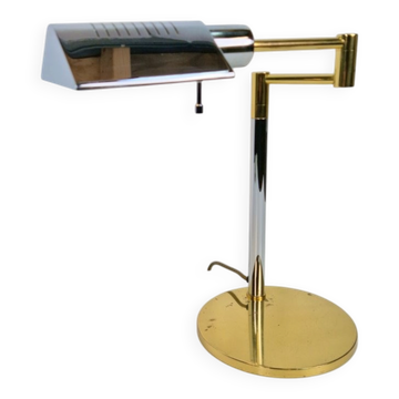 Adjustable Brass Chrome Table Lamp from Star Leuchten, Germany, 1970s