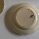 Set of 4 ivory Sarreguemines plates with gadroons