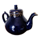 Cobalt blue porcelain teapot Saint-Uze