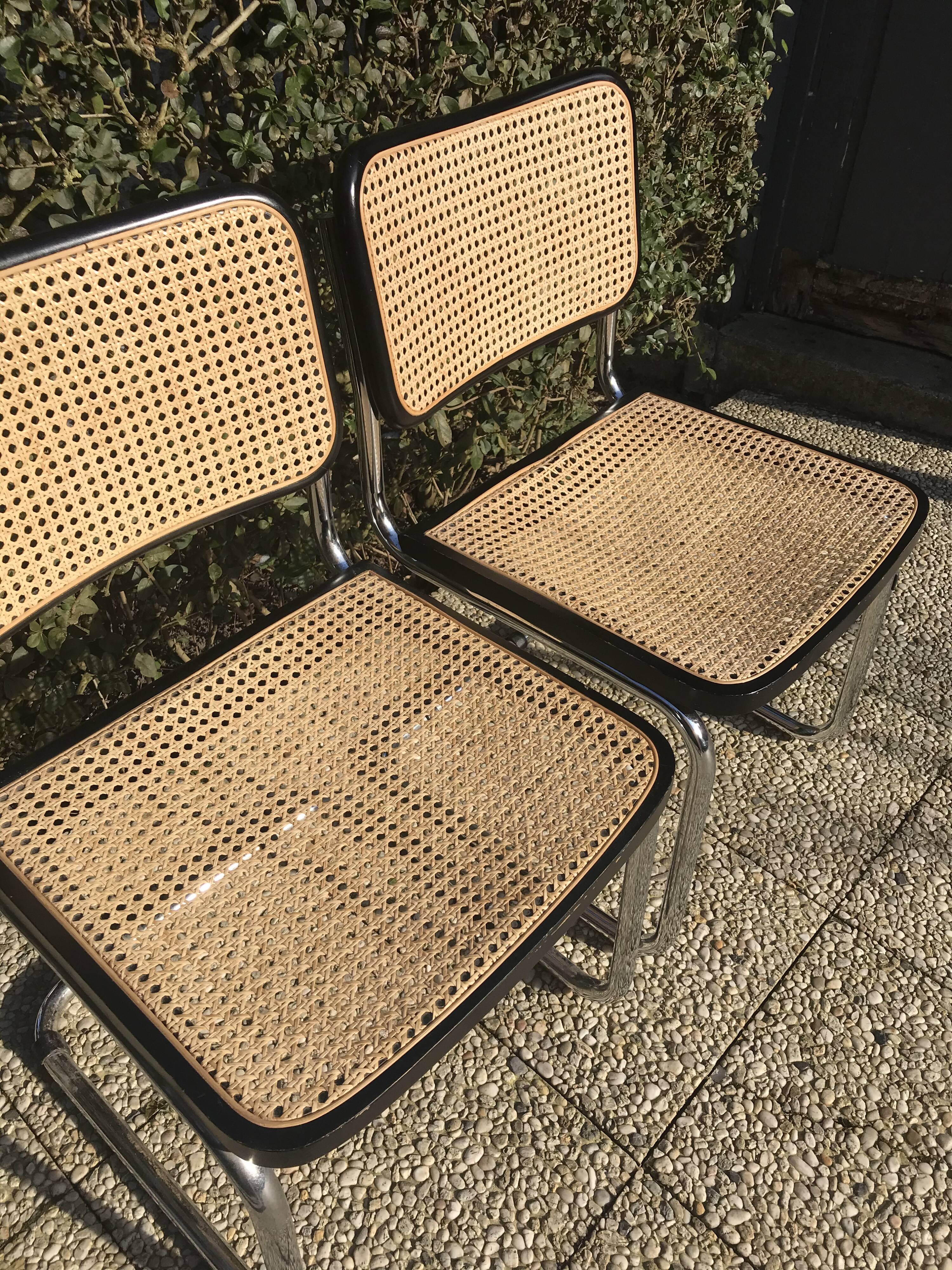 Pair of Cesca B32 chairs by Marcel Breuer