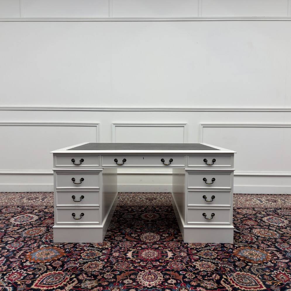 Classic English White Desk Partnerdesk