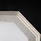 Bone marquetry mirror