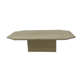 Mid-century travertine coffee table, 1970's