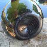 Old demijohn, 19th century bubbled glass