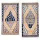 Set of 2 vintage handmade Turkish rugs 50x100 cm