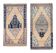 Set of 2 vintage handmade Turkish rugs 50x100 cm
