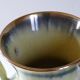 Vintage decorative amphore vase in gold glazed ceramic made in Germany