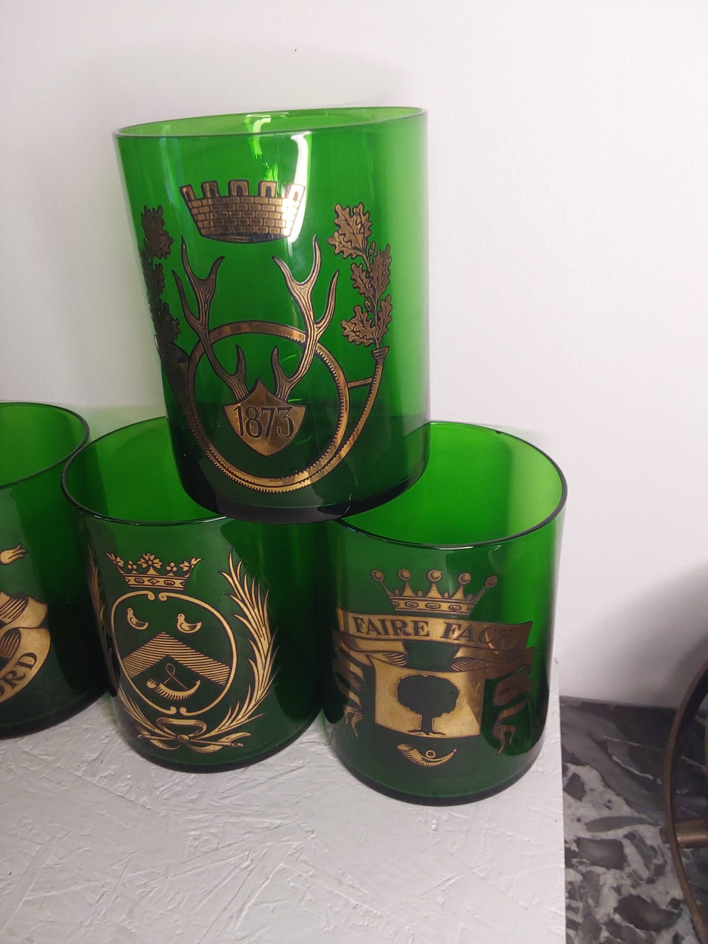 6 coat of arms glasses
