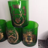 6 coat of arms glasses