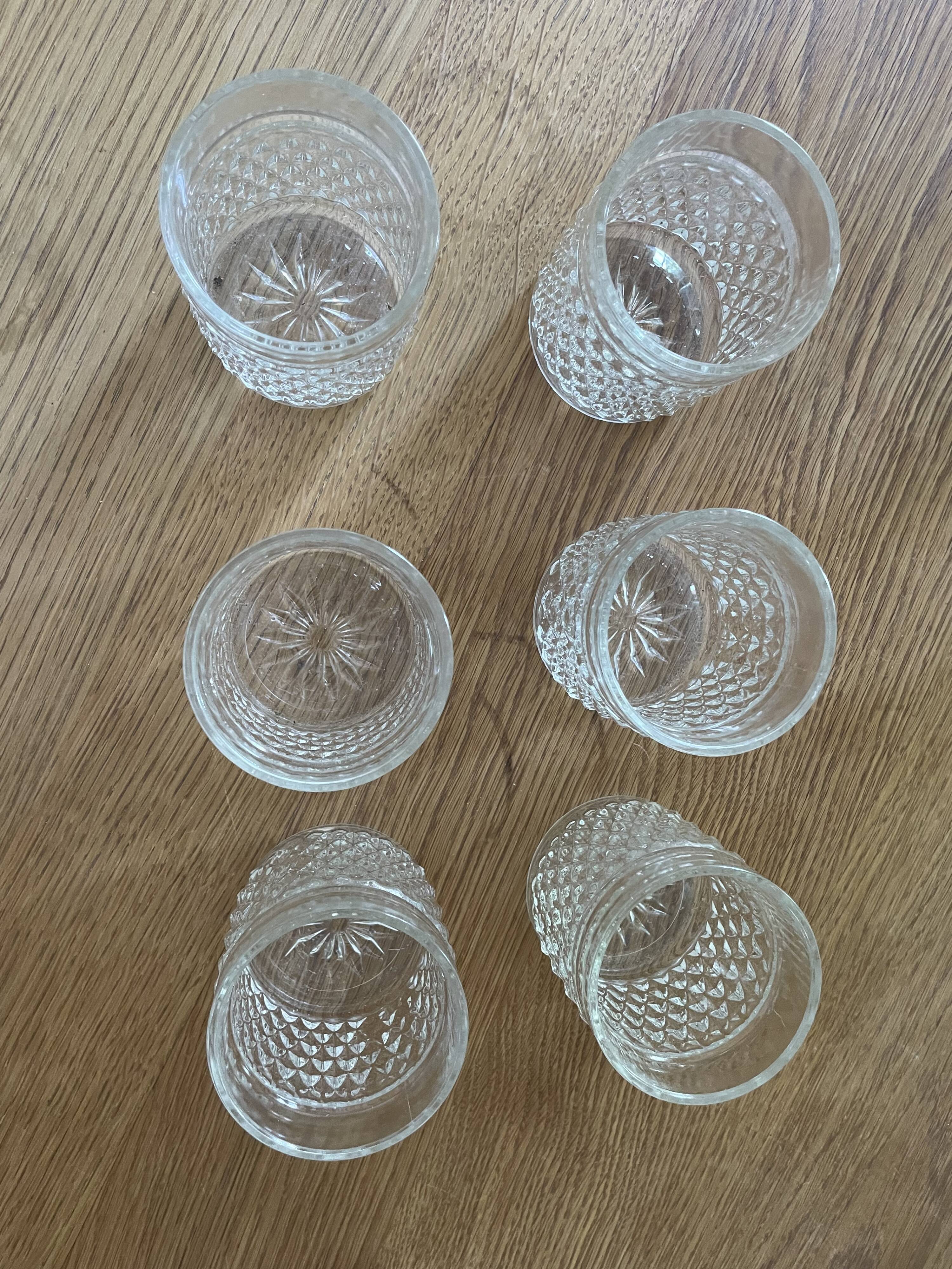 6 whiskey glasses