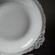 Large, hollow serving dish in fine white Limoges porcelain, vintage/antique