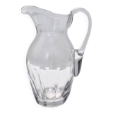Vintage Transparent Crystal Pitcher Attr. to Baccarat