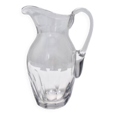 Pichet en cristal transparent vintage attribué à Baccarat