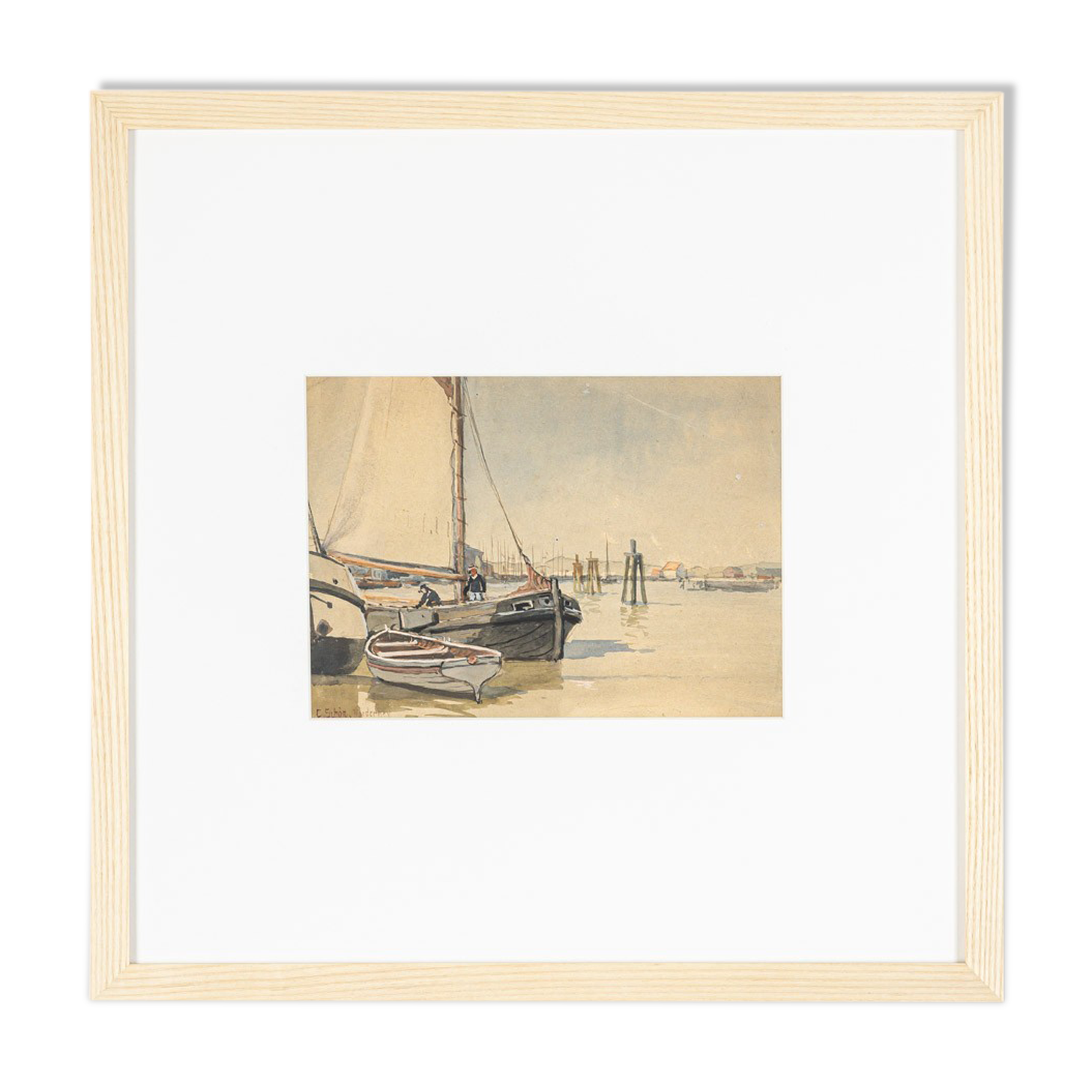 Norderney, Gouache on thick Paper, 46 x 45 cm