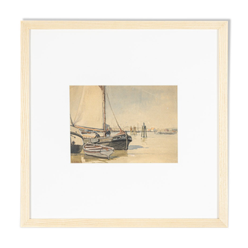 Norderney, Gouache on thick Paper, 46 x 45 cm