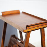 Wooden service on wheels