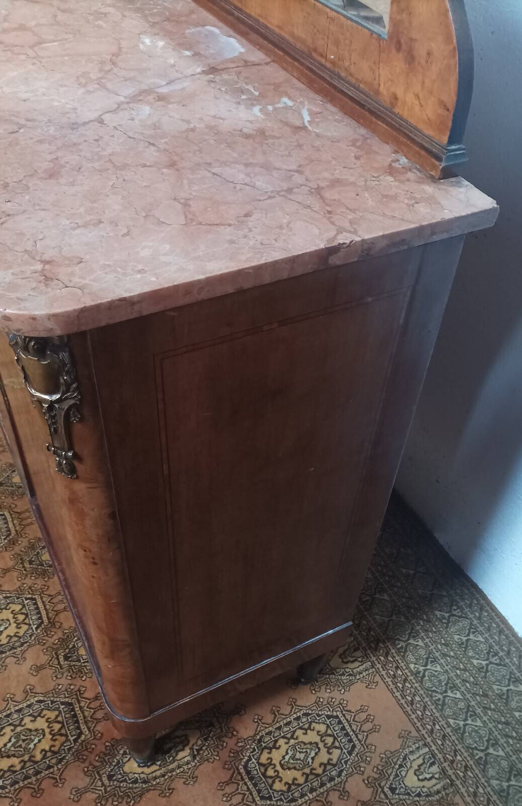 Art Deco walnut burl buffet