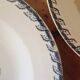 12 Luneville K&G soup plates, letter F