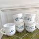 Lot 5 large vintage Arcopal myosotis Veronica tea and coffee cups