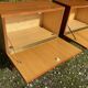 Pair of Scandinavian teak bedside tables from the 60s-70s.