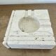 “Fratelli Mannelli” ashtray in travertine, design by Enzo Mari, Italy, 1970