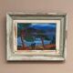 Original Danish Oil on Panel “Forest Motif” by Ivan Joern, Vintage 35×45cm