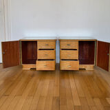 Pair of vintage 50s bedside tables