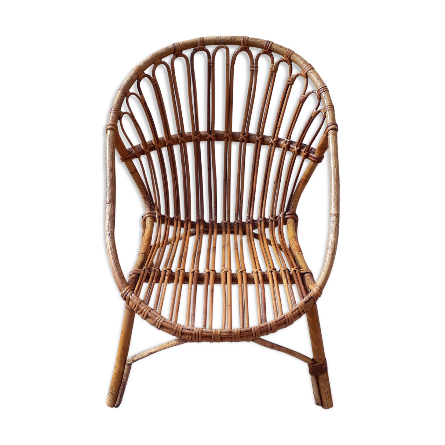 Rattan armchair