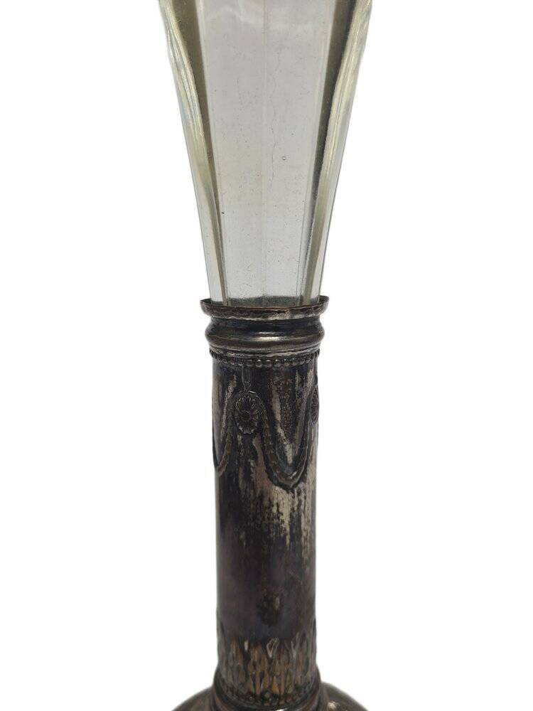 Art Nouveau French flute vase, 1900s