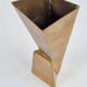 Art Deco Cubist Brass Vase from WMF, 1930s