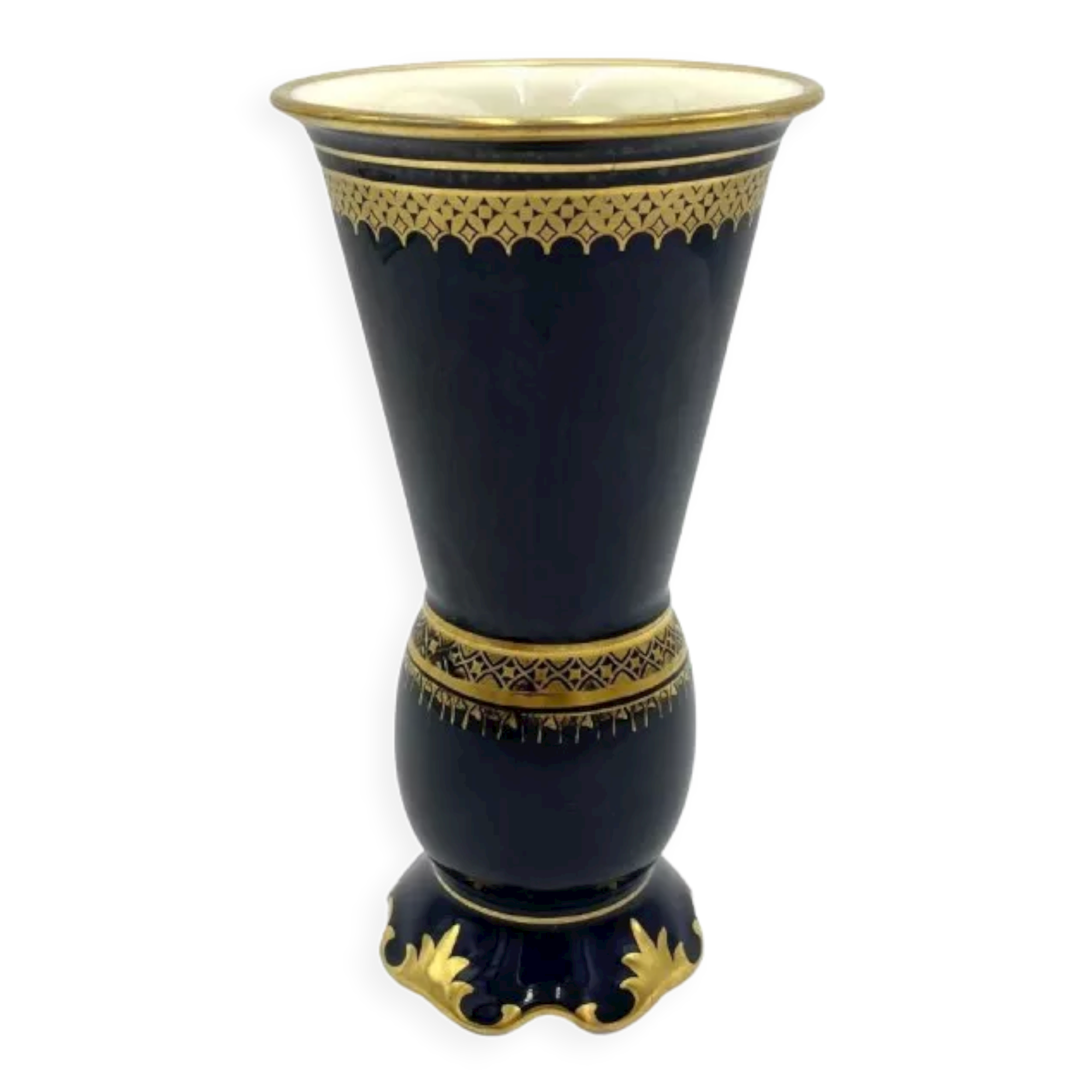 Cobalt Vase, Krister Porzellan, 1930s