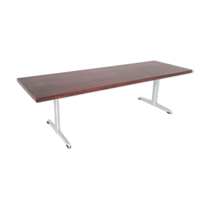 Table basse en palissandre du milieu