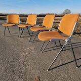 Set of 4 vintage Italian chairs