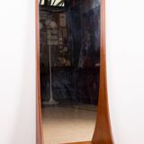 Large Danish Teak wall mirror by Pedersen and Hansen 1960.