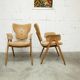 4 chairs and 2 Lounge armchairs by Roger Landault, ABC edition, 1950.
