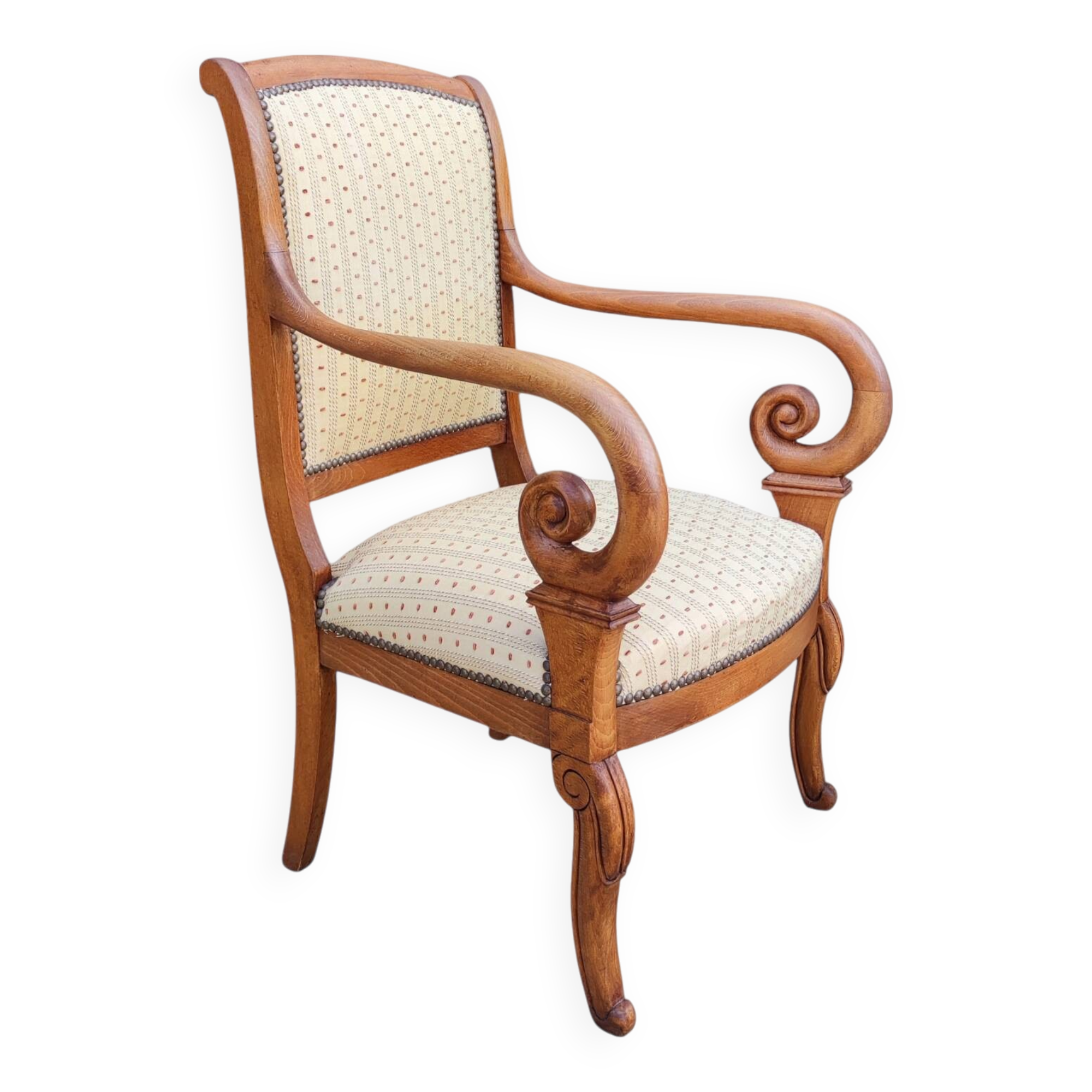 Old office chair with a stick