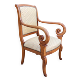 Ancien fauteuil de bureau à crosse