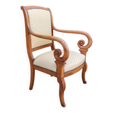 Ancien fauteuil de bureau à crosse