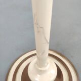 Old swivel orange sitting dentist stool