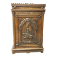 Henri II Style Oak Bonnetière with Joan of Arc Decor, Late 19th Century