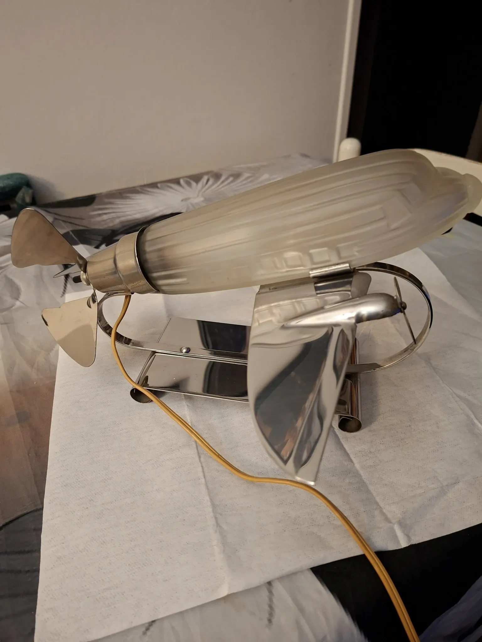 Rare lamp/airship sarsaparilla deco designs nyc