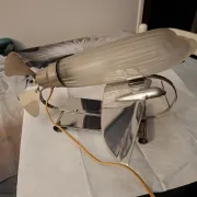 Rare lamp/airship sarsaparilla deco designs nyc