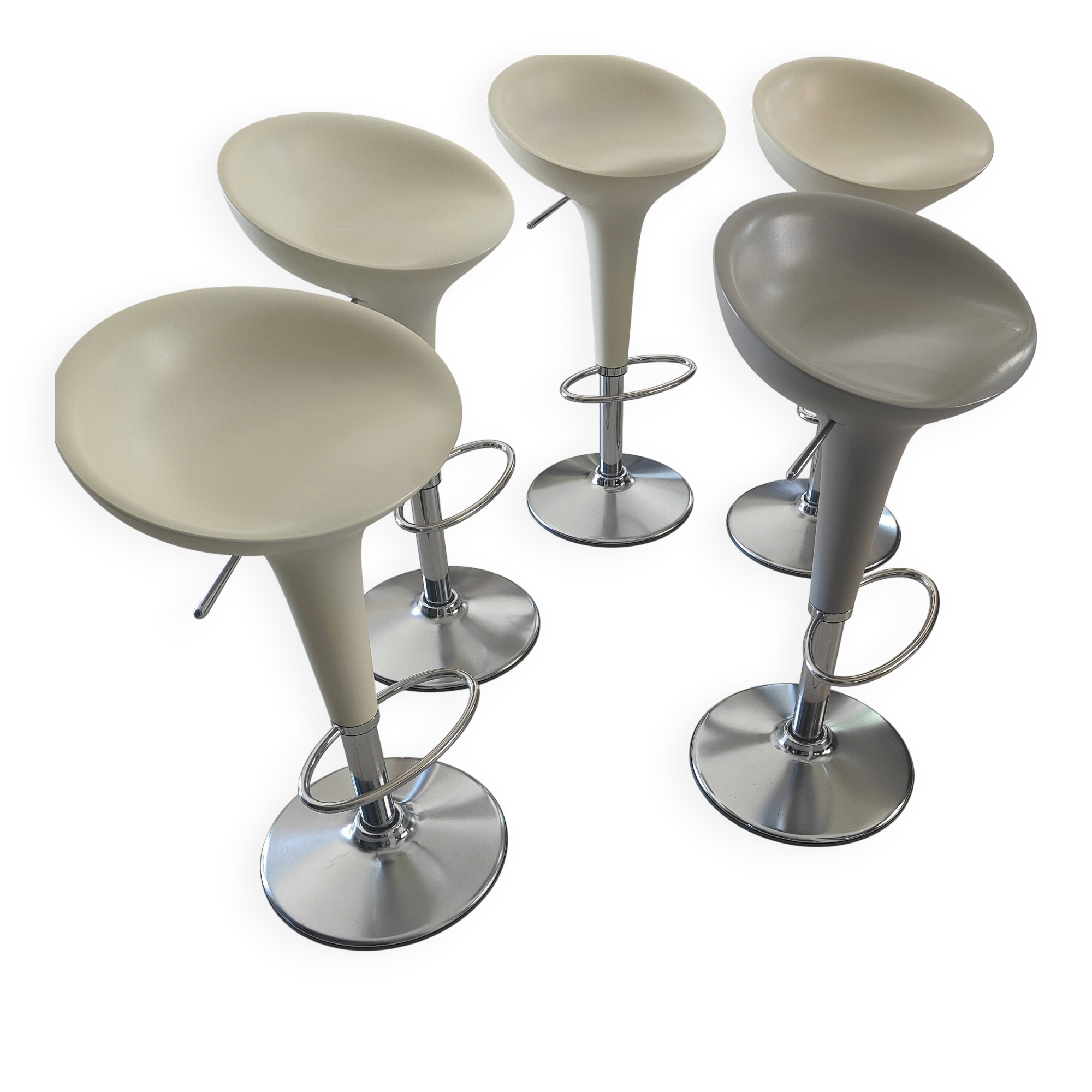 Set of 6 Magis Bombo stools by Stefano Giovannoni - Authentic - Very Good Condition