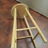 Beech wooden stool