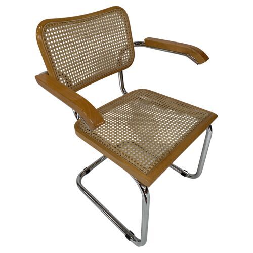 Set of 4 Cesca model armchairs by Marcel Breuer