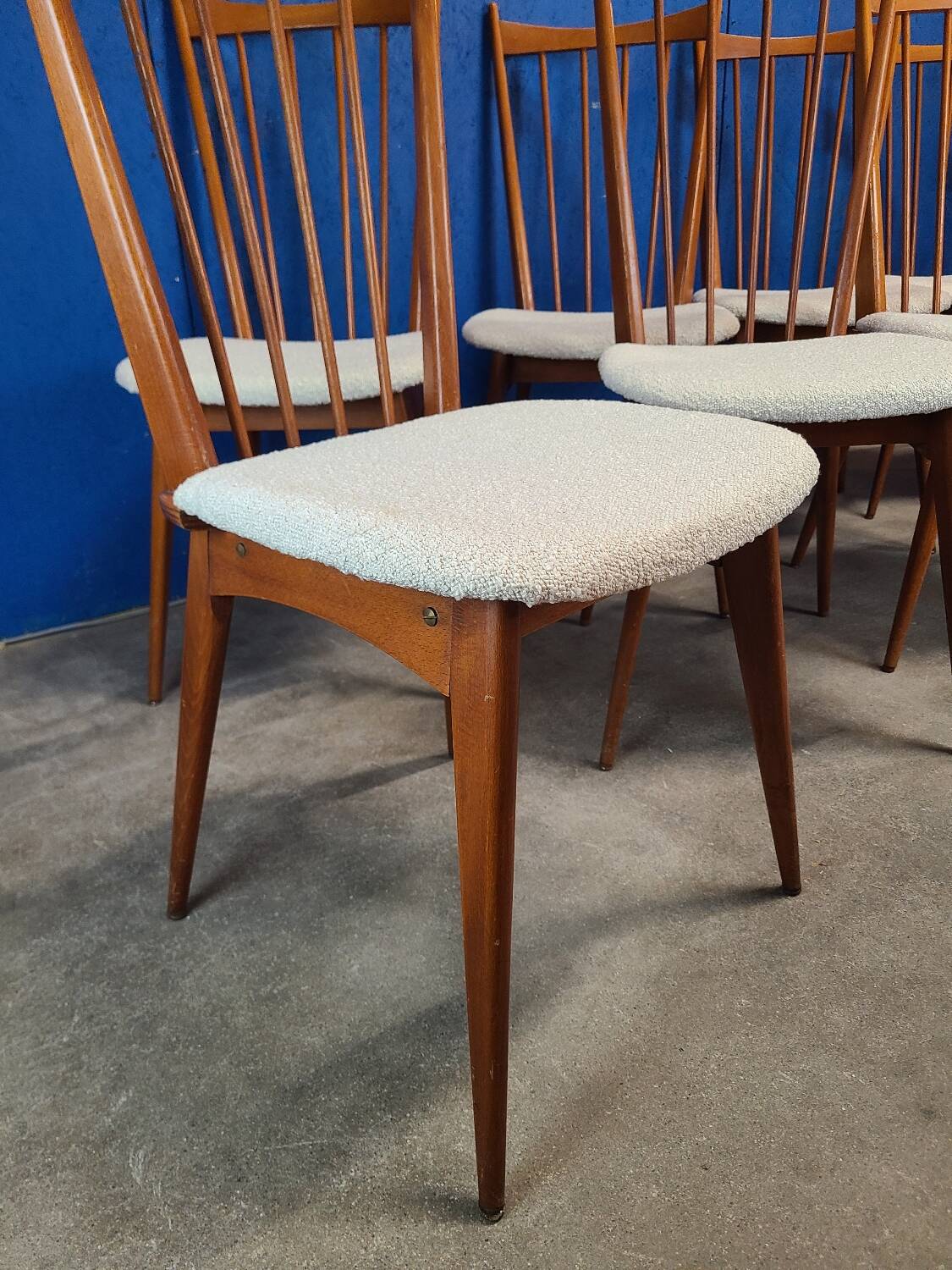 Chaises années 60 scandinave rénovées