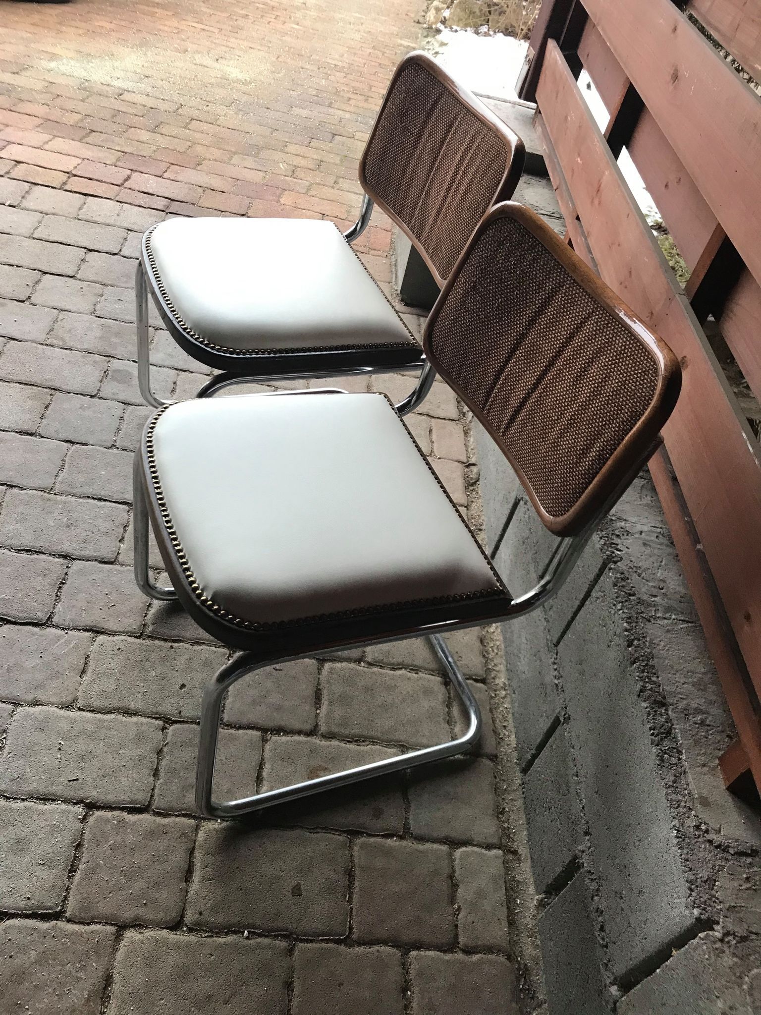 Set of 2 Cesca chairs Italy 1970s